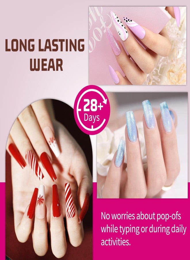 MAGIC ARMOR 30g Semi Solid Nail Glue for Press On Nail, No UV Lamp Need Gel Nail Glue with Cuticle Pusher and Nail File, Quick Drying Gel Long Lasting for Fake Acrylic Nails - Image 5